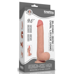 LoveToy Gode réaliste SLIDING SKIN 18 x 3.8 cm